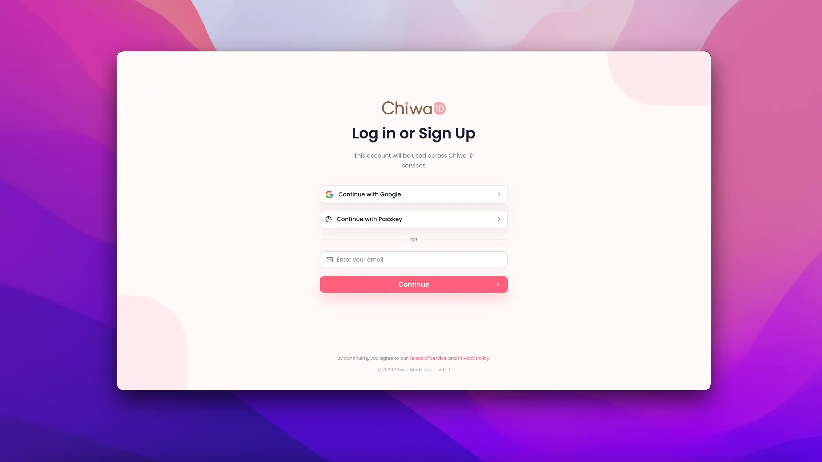 Registrasi Chiwa ID